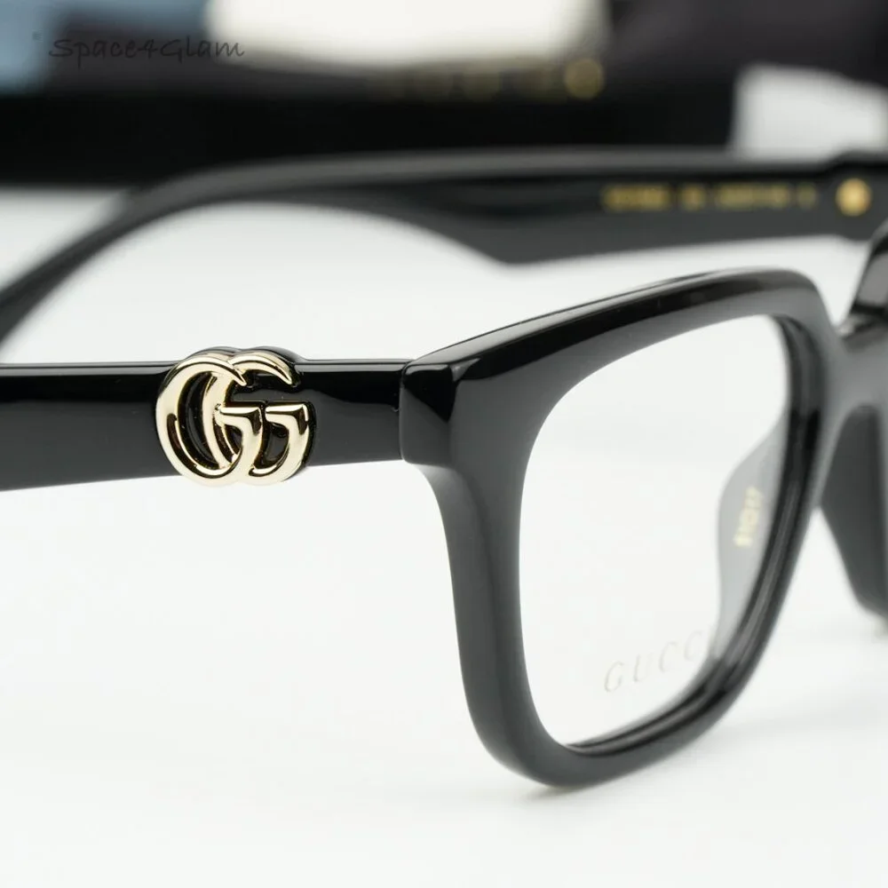 BRAND NEW Gucci GG1536O 001 Black Square Women Eyeglasses GG 1536O - Picture 7 of 11